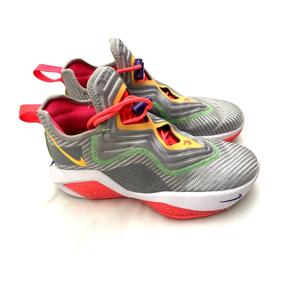Nike LeBron James Soldier 14 Hare Basketball Shoes Mens 7 Smoke Gray CK6024-001